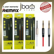 Remax 2M 3.5mm AUX Stereo Audio 2000mm Cable RM-L200 Speaker Phone