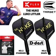 TARGET K FLEX DARTS FLIGHT-【 No.2/No.6】LUKE LITTLER 'THE NUKE' K-Flex Integrated Dart Flights Shafts
