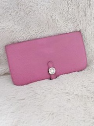 ❤️Hermes pink Long Recto-Verso dogon wallet bag charm bracelet mini bolide twilly 馬仔 kelly Birkin co