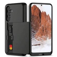 2-In-1 เคสโทรศัพท์ PC กันกระแทกพร้อมช่องใส่บัตร, ใช้ได้กับ Galaxy S26Ultra, S25Ultra, A56, A55, A17,