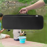 [CuticatefaMY] Fishing Rod Carrier Bag Organizer Multipurpose Hard Shell Zipper Closure