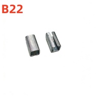 Plastic Steel Lock Accessories Metal C-Shaped Sleeve Special Connector for Seiko Strap Silver Univer