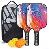 鬼佬倉 - (粉紅色海灘款式) USAPA认证pickleball球拍，運動套裝2拍4球 匹克球拍運動套裝 新興運動