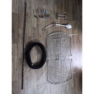 USED Parabolic v2 + LMR400 10 meter + sma to ts9 + tiang