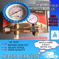 Hongsen Single Manifold Gauge For R22 R134A R404A R410A Low Pressure Gauge Valve