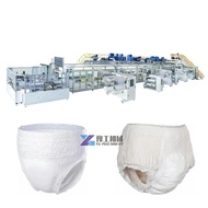 Full Automatic Baby Diapers Making Machine Pull Up Unisex Adult/Baby Pant Diaper Making Machine for Mobile People-Shorts Adult Diapers Incontinence