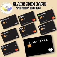 BLACK SKIN CARD EDITION STICKERS for DEBIT/CREDIT CARD