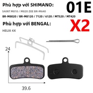2 Đôi Má Phanh Đĩa Thủy Lực Gốm Cho Xe Đạp MTB B01s SRAM AVID HAYES Magura ZOOM - Phụ Tùng Phanh Xe