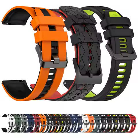 Sports Silicone Watch Strap For TicWatch Pro 3 Ultra Band GPS/LTE For Ticwatch GTX S2 E2 E3 GTH/GTW 