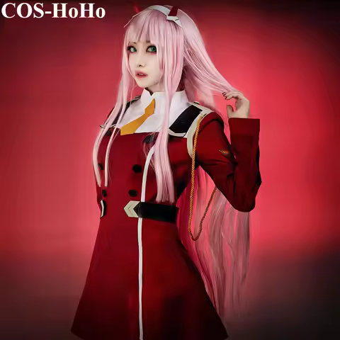 COS-HoHo Anime Darling In The Franxx DFXX CODE 02 ZERO TWO Uniform Cosplay Costume Halloween Party R
