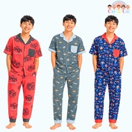 Czy & Co. Kids 12T (10-11Y) Boy Girl VN Button Down Pajama Set 100% Organic Cotton Sleepwear Sof