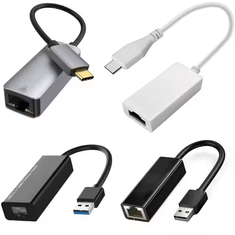 USB Network Adapter RJ45 USB-C Network cable USB Gigabite Ethernet Adapter 100Mbps Realtek USB to RJ