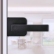 黑色方型浴室玻璃門鎖