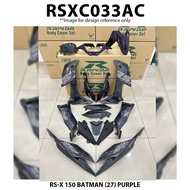 Cover Set Rapido RSX Honda 150 Batman (27) Black Purple RSX150 Accessories Motor RS-X RS-X150 Marvel Coverset RSX 150