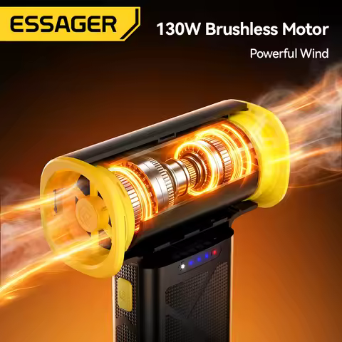 Essager 120000RPM Turbo Fan Brushless Motor 5000mAh With Charging Display Air Blower Portable Violen