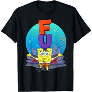 Spongebob SquarePants Children's T-Shirt - SpongeBob The F.U.N Song T-Shirt Fashion Tops Boys Girls 