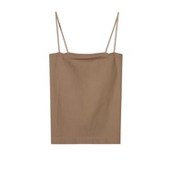 Hellodes - Tanktop Bra With Cup Tank top Basic Wanita Square spaghetti Crop top