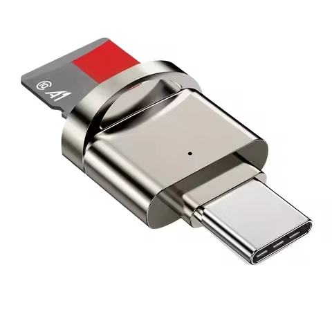 Mini USB C Card Reader Portable Type-C to Micro SD Adapter OTG for TF Micro SD SDHC SDXC Memory Card