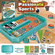 6 in 1 Interactive Football Board Game Fast Sling Puck Bowling Desktop Two Player Battle Game