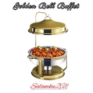 Golden Bell Buffet Hanging Dome Serving Catering Dishes Buffet Set Hanging