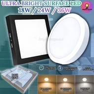 LED Surface Downlight LED Surface Light 18W 24W 36W Lampu siling Light Black & White  LED Surface Mo