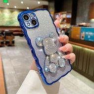 Bling Rhinestone for iPhone 11 14 12 13 Pro Max Case Glitter Diamond Cute Bear for iphone 14 13 8 7 SE XR Xs Max 14 Plus Cover