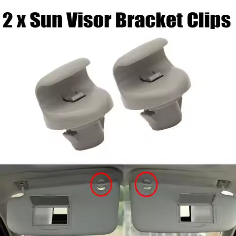 2Pcs Car Sunvisor Sun Visor Clips Hook Holder Bracket Cover For Nissan Qashqai J10 Juke F15 Tiida C1