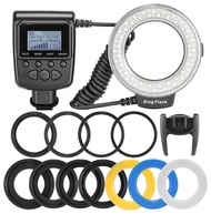 Neewer 48 Macro LED Ring Flash Bundle with LCD Display Power Control, Adapter Rings and Flash Diffusers for Canon 650D,600D,550D,70D,60D,5D Nikon D5000,D3000,D5100,D3100,D7000