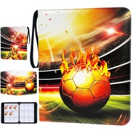 Soccer Card Binder with Sleeves 900 Pockets, Card Binder 9 Pockets, Collectible Soccer Card Albums, 