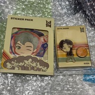 BTS TINYTAN 貼紙+Badge