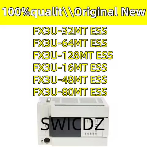 100% New Original PLC Module FX3U-16MT/ESS FX3U-32MT/ESS FX3U-48MT/ESS FX3U-64MT/ESS FX3U-80MT/ESS F