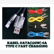 Type C 120W 6.0A Fast Charging Data Cable Super Cable Power Max 120W