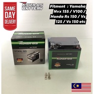BATTERY YTX5L - BS BATERI NVX 155 BATTERY VS150 VR100 V100 BATERI BATERRY SCOOTER BATTERY NVX