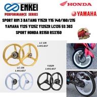 ENKEI SPORT RIM 3 BATANG Y15ZR Y15 140/160/215 YAMAHA Y125 Y125Z Y125ZR 125Z 125ZR LC135 5S 303 SPORT HONDA RS150 RSX150