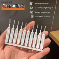 [gongjing5] 10Pcs/Set Shower Head Cleaning Brush White Small Brush Anti-Cging Nylon Pore Gap Clean Brush For Phone Hole Kitchen Bathroom SG