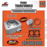 112 KLX BRT Bore Up Trabas KLX Up Piston 63mm Cast Iron Block