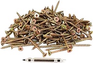 Dandribis V-AKX045-SX Small AK Screws, 1.8 inches (45 mm), Box of 12, Hard Wood, Joint Mounting, 383