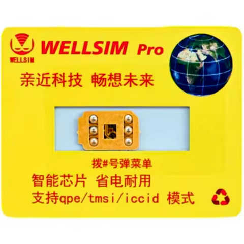Wellsim Pro V4.1 with QPE and ICCID Mode and Esim 5 Mode for IP6 to 17promax