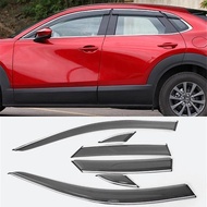 For 6PCS Mazda CX-30 Car Window Visor Windows Side Waterproof Decoration Shield Exterior Accessories