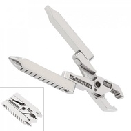 Multifunctional Mini 420 Stainless Steel Foldable Plier Clamp with Straight Screwdriver and Cross Sc
