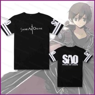 HT Sword Art Online T-shirt - Kazuto & Asuna Cosplay, High-Quality Short Sleeve Top