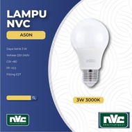 (#) LAMPU LED NVC A50N WARNA KUNING 3 WATT 3000K - BOHLAM LED NVC