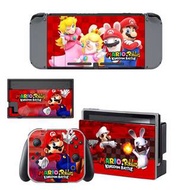 全新 Mario Rabbids Nintendo Switch保護貼 有趣貼紙 包主機2面+2個手掣) YSNS0890