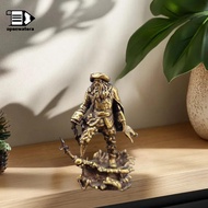 [GoodGirlm1] 1/64 Pirate Monster Brass Mini Figurine - Landscape Display Ornament QQQ