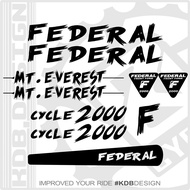 Decal Frame FEDERAL MOUNT EVEREST custom Klaten Decal Bike Bicycle Stickers