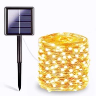 lampu kelip kelip solar lampu solar solar lamp Lampu Rentetan Wayar Tembaga Luar Suria Lampu Warna K