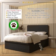 Diomire Astrid 14"/16"/18" SBD Storage Bed PetFriendly Scratch-resist Fabric-w/ Mattress