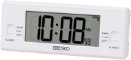 Seiko SQ321W Alarm Clock, Digital Radio, White, 1.9 x 4.8 x 1.2 inches (48 x 123 x 30 mm)