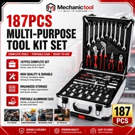 187Pcs Tool Box Set Tools Set For Motorcycle/Car Socket Wrench Set Heavy Duty Tools Set