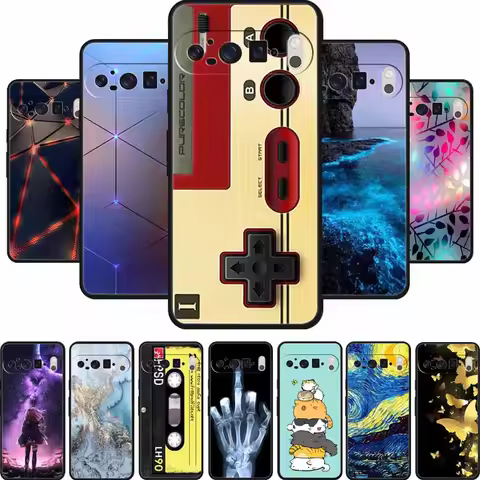 For Google Pixel 9 Pro 5G Case Pixel9 Pro XL Coque Black Silicone Soft Back Cover Case For Google Pi